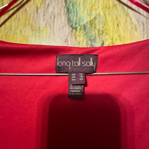 Long Tall Sally Vibrant Red Dress - Picture 2 of 4